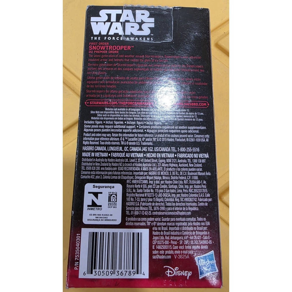 STAR WARS - Disney The Force Awakens First Order Snowtrooper 6 inch Brand New - Picture 2 of 7